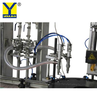 全自动整体式气泡水液体灌装旋盖贴标机