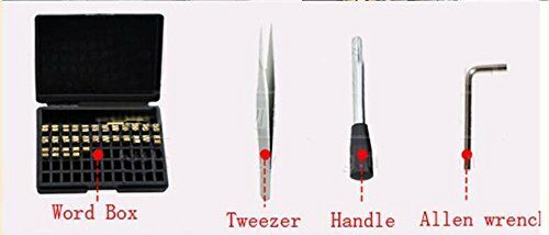 DY-8 71pics letter number letters code expiring date printing machine with tweezers